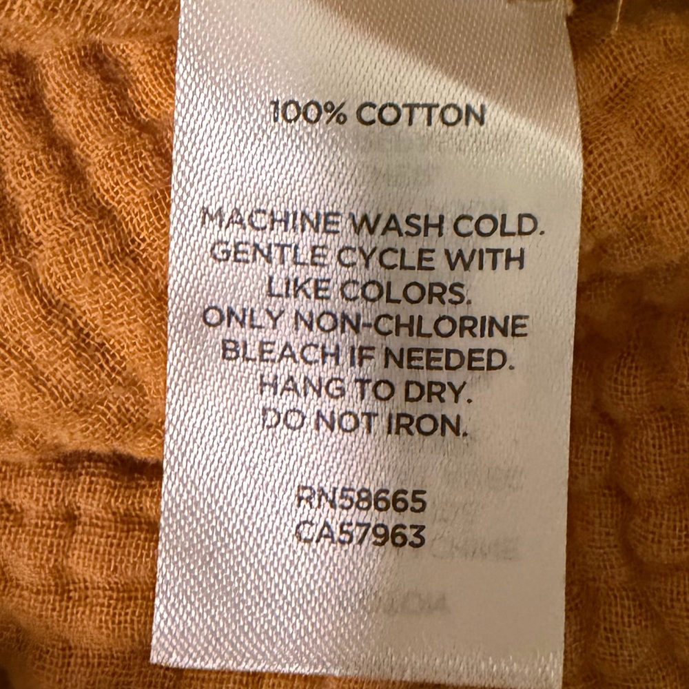 Women’s Mustard Button-Up 100% Cotton Shirt - Picture 7 of 8